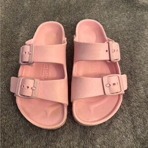 Birkenstock Arizona Waterproof Slide Sandals Kids Size 27 170 C9 Pink